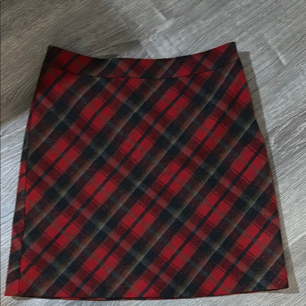 AEO Red & Black Plaid Mini